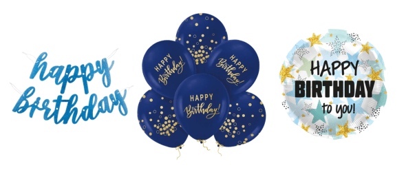 s nápisem Happy Birthday