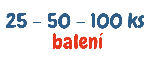 25 - 50 - 100 ks balení