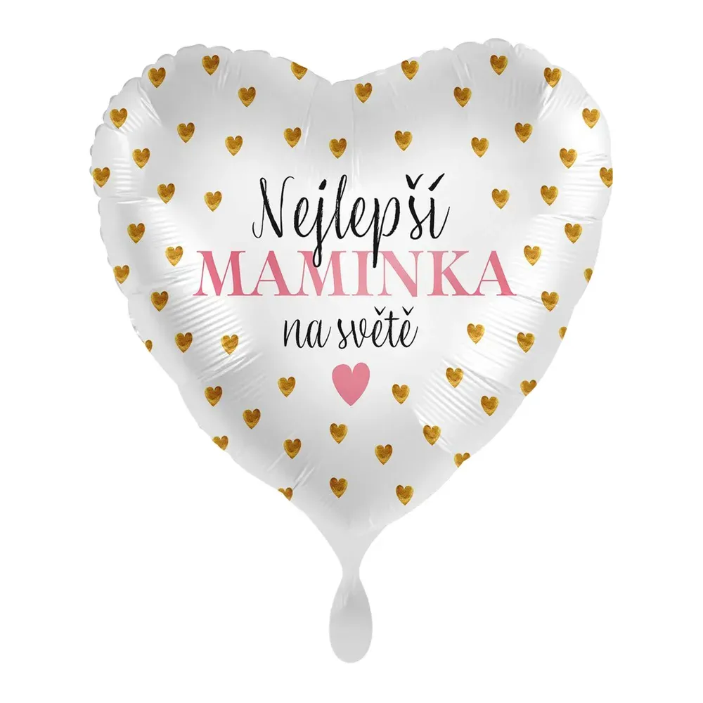Foliový balonek Nejlepší maminka na světě CZ 43 cm