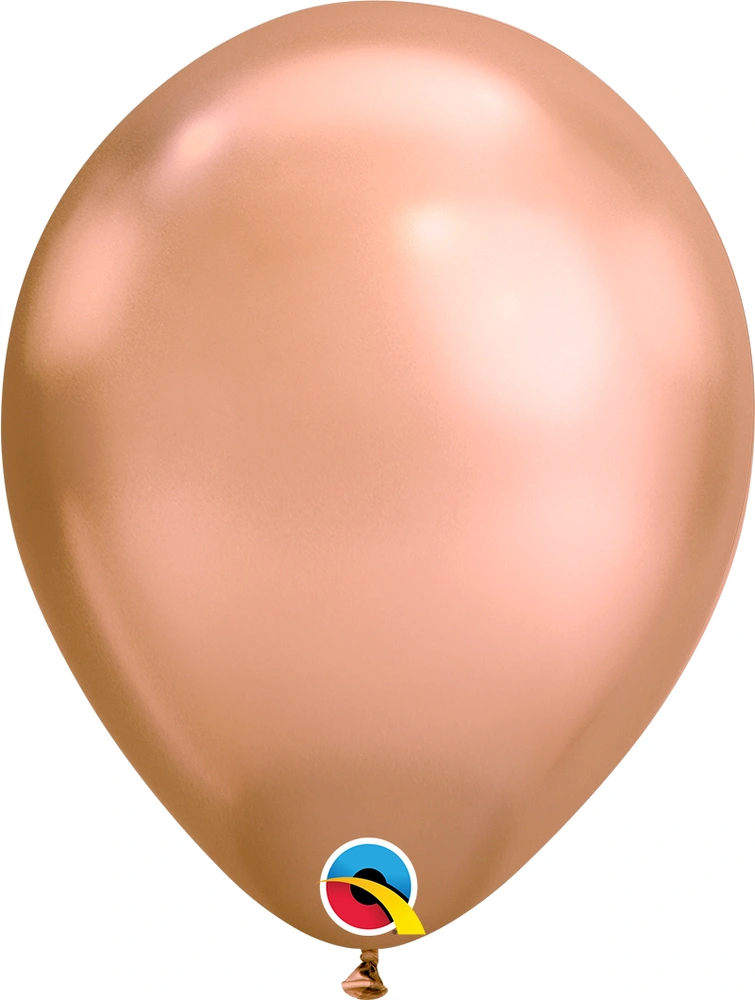 Balónek Qualatex CHROME - rosegold 11"/28cm