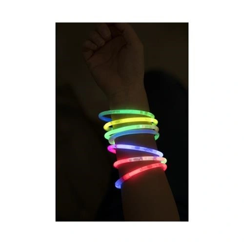 Svítící tyčinky - náramky 100 ks, 6 barev