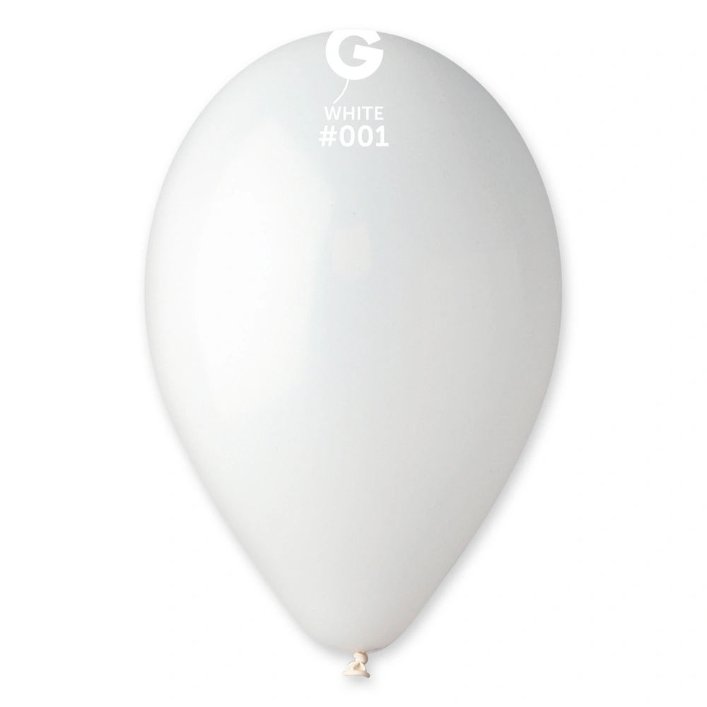 Balónek 26cm/10" #001 bílý