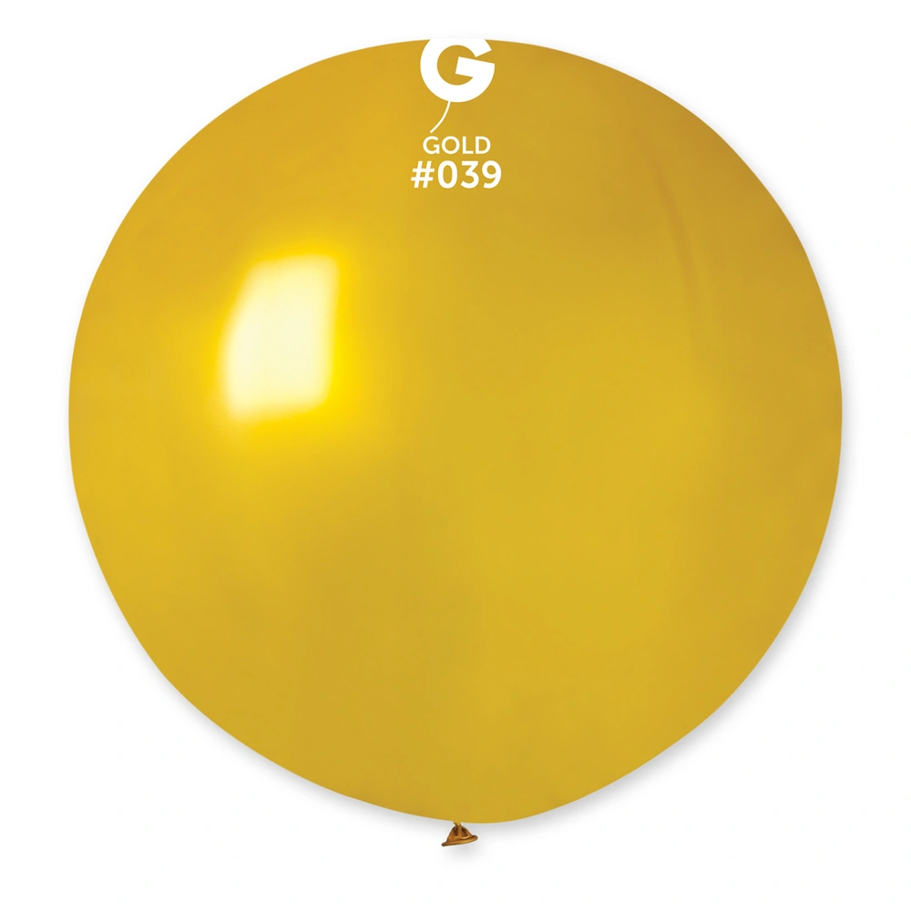 Balónek 80cm/31" #039 metal zlatá 25 ks