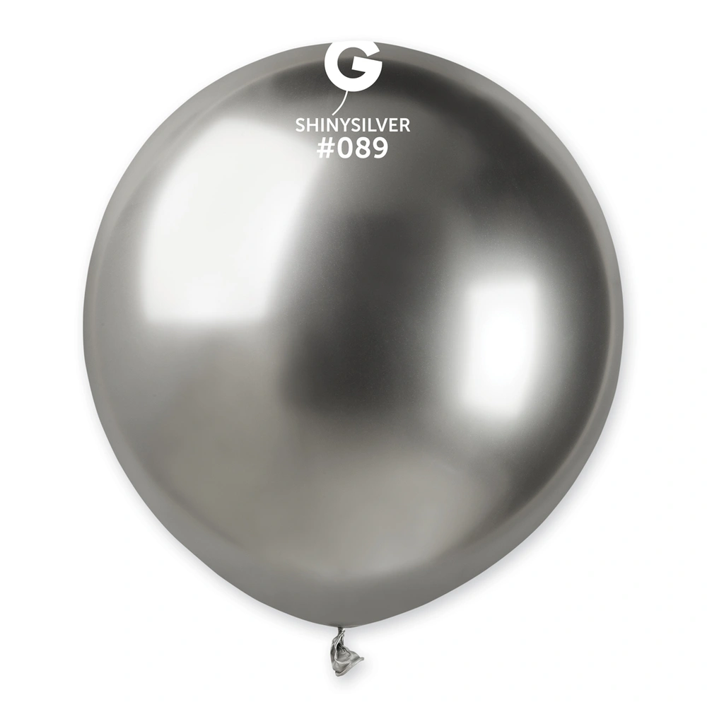Balónek 48cm/19" #089 SHINY stříbrný