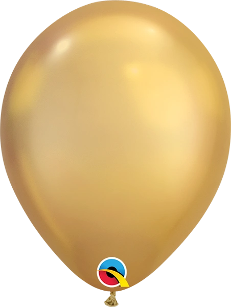 Balónek Qualatex CHROME 18cm - zlatý 100ks