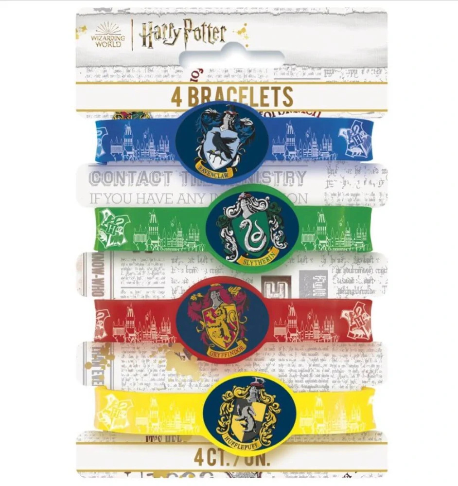 Party gumové náramky Harry Potter 4 ks