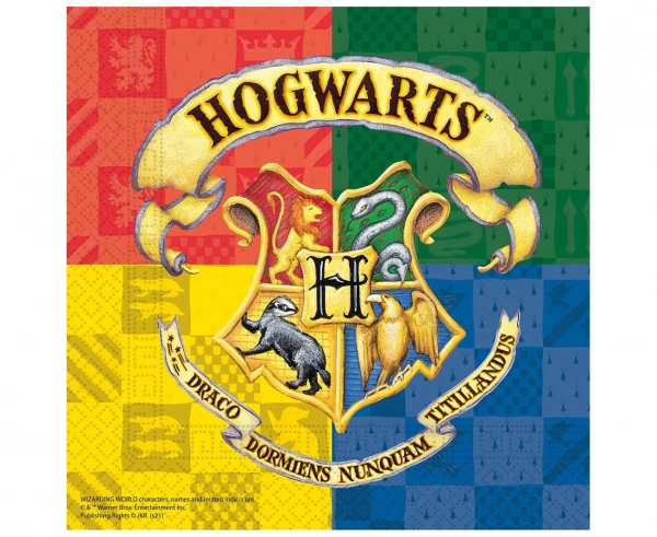 EKO Papírové ubrousky Harry Potter - Bradavické koleje - 20 ks