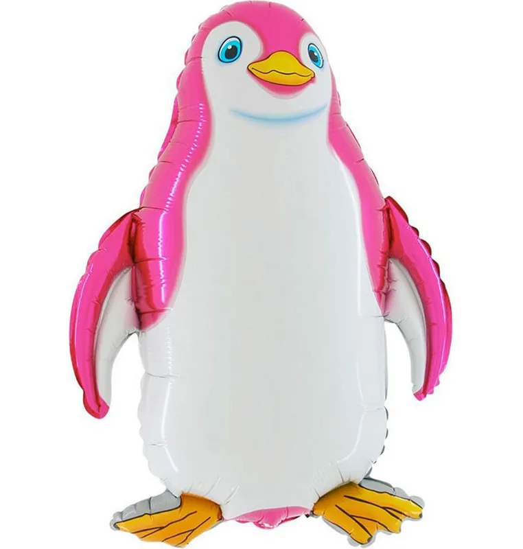 Fóliový balónek MINI Tučňák Růžový 35cm