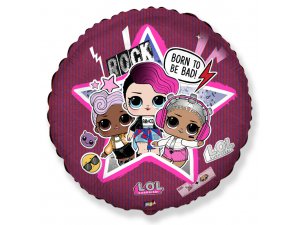 Fóliový balónek Kruh - LOL STAR 46cm