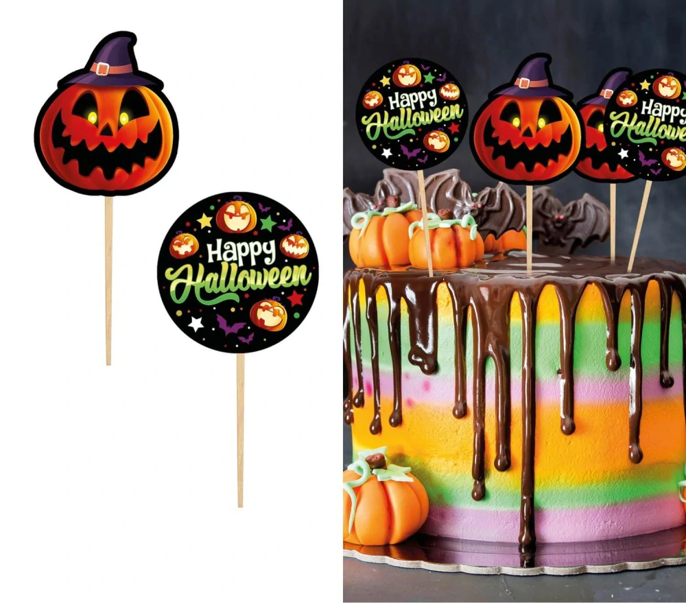 Napichovátka příšerky Happy Halloween 12 ks
