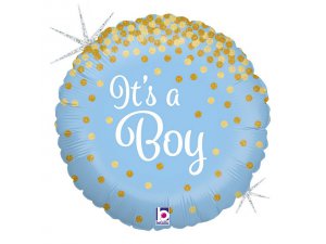 Fóliový balónek Its a Boy Třpytivý 46cm