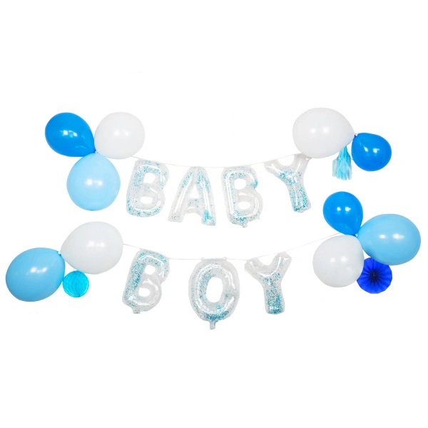Dekorační balonková girlanda Baby Boy 23 ks