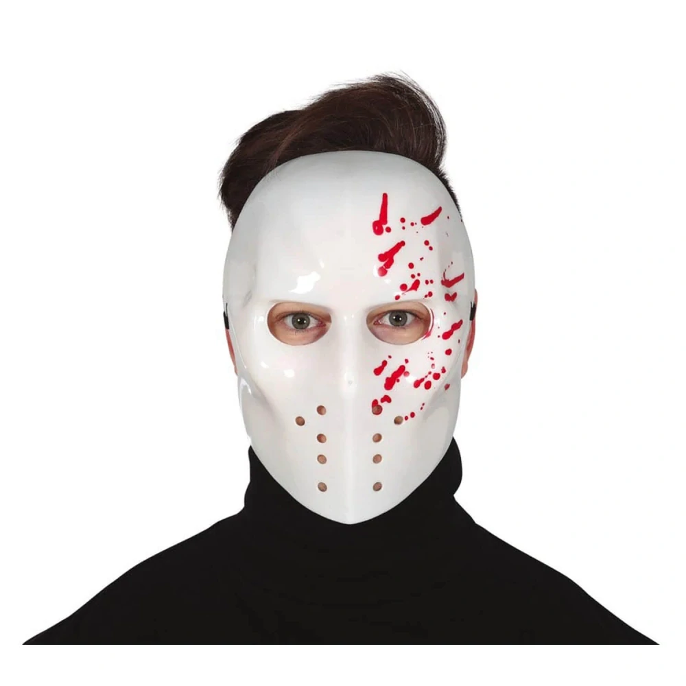 Halloweenská krvavá hokejová maska