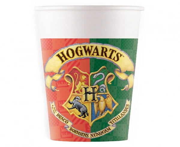 Papírové party kelímky Harry Potter - Bradavické koleje 200 ml