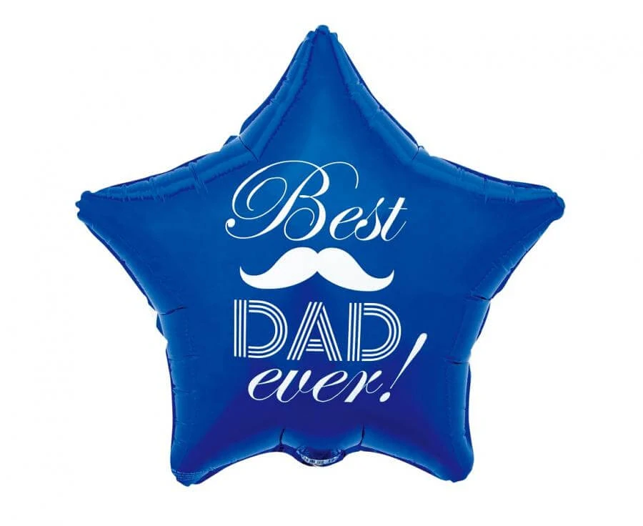 Fóliový balónek hvězda Best Dad 48cm
