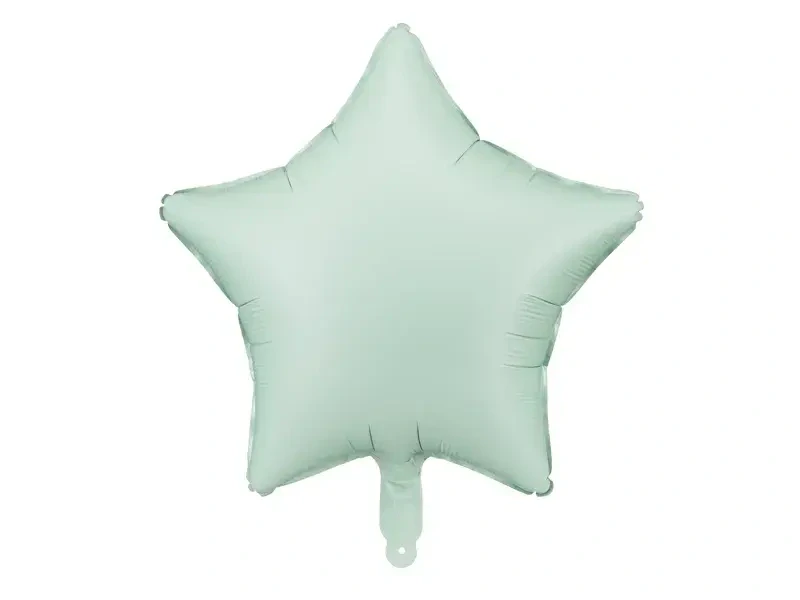 Fóliový balonek hvězda pastelově zelená 48cm