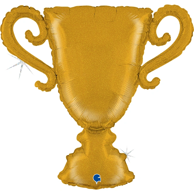 Fóliový balónek Pohár - zlatý 84cm