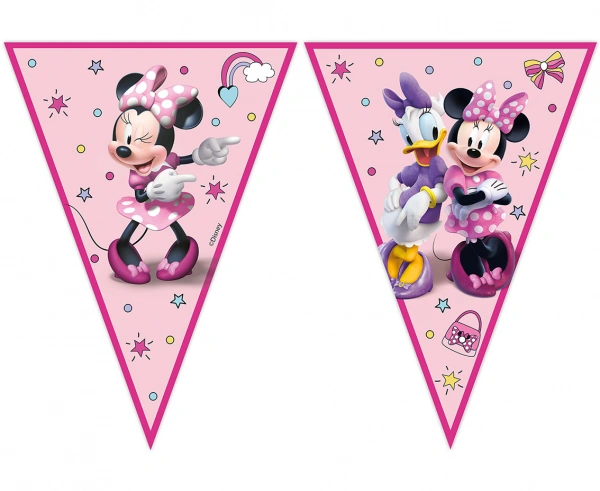 Vlaječková girlanda Minnie Junior 230 cm