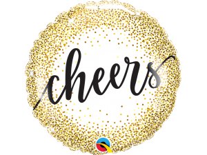 Fóliový balónek Kruh - Cheers! 45cm