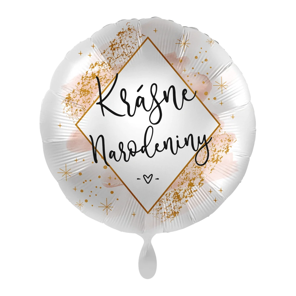 Fóliový balonek Krásne narodeniny SK 43 cm