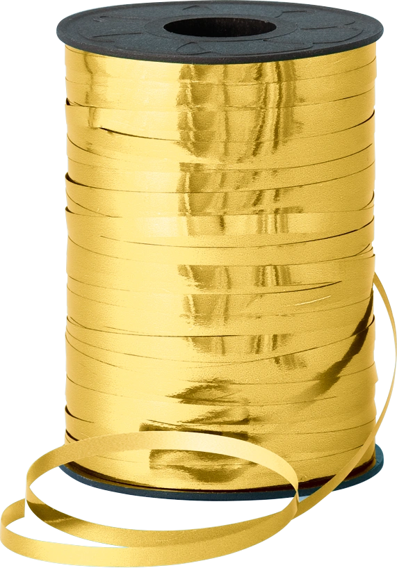 Stuha metalická 5mm x 250m zlatá