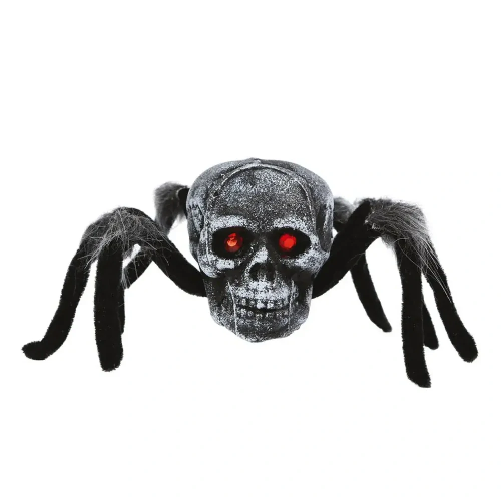 Dekorace na Halloween Pavouk s lebkou