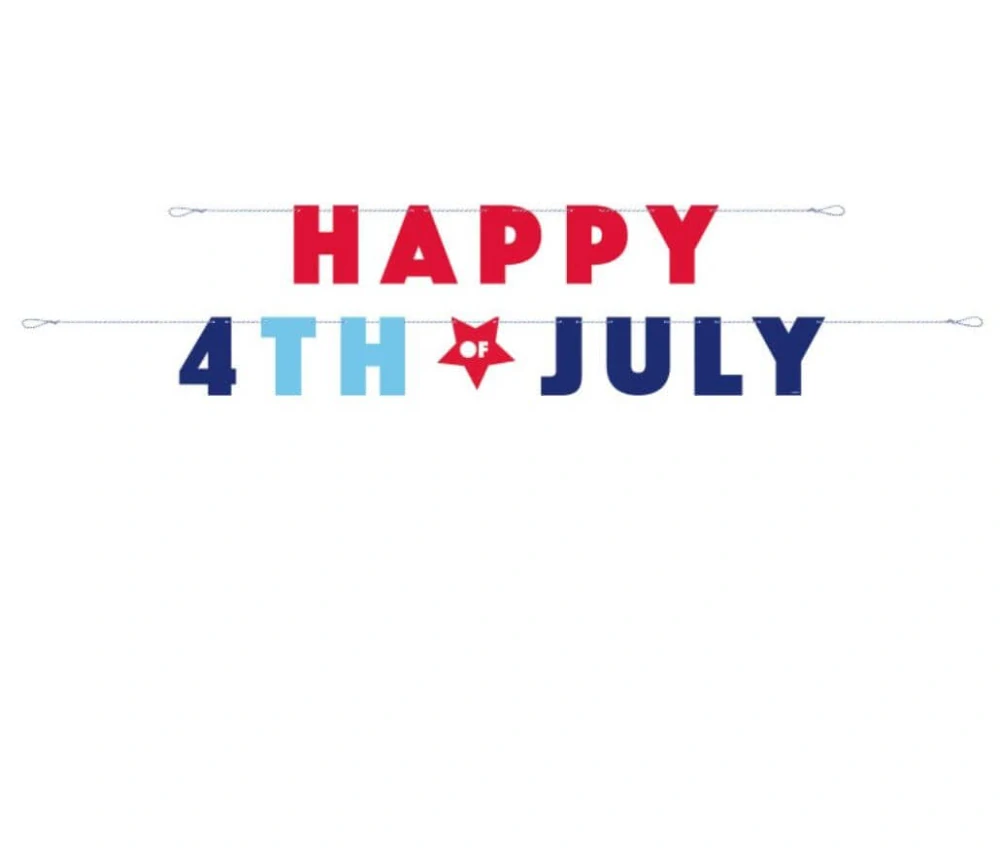 Závěsný baner Happy 4th of July 2,6m