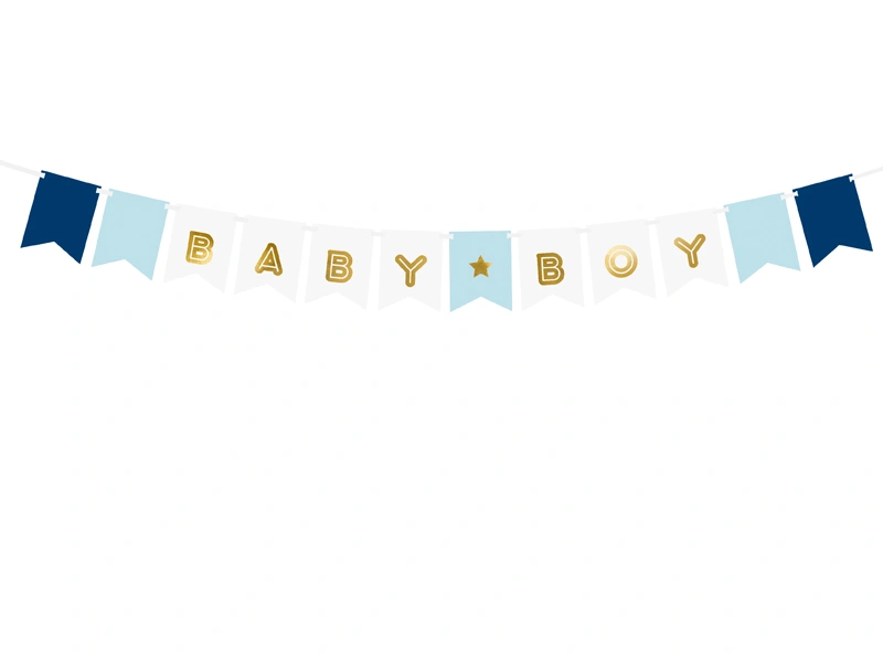 Závěsný baner Baby boy modrý