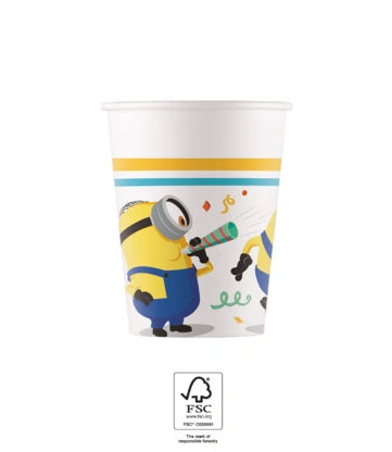 EKO papírové kelímky - Mimoni: Padouch přichází 200ml/8ks