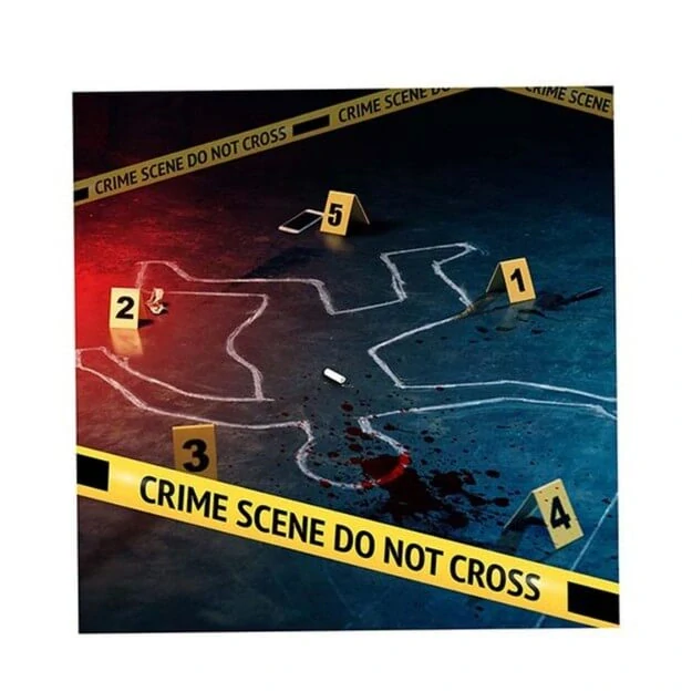 Sada dekorací Crime Scene Místo činu