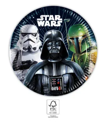 Papírové talíře Star Wars - Galaxie 20cm/8ks