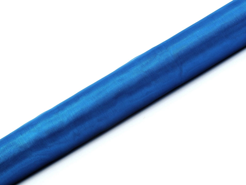 Organza 36cm x 9m modrá