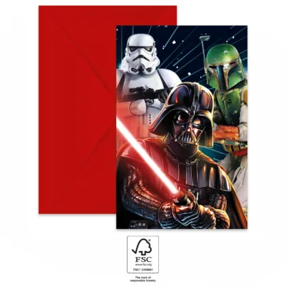Pozvánky a obálky Star Wars - Galaxie 6ks