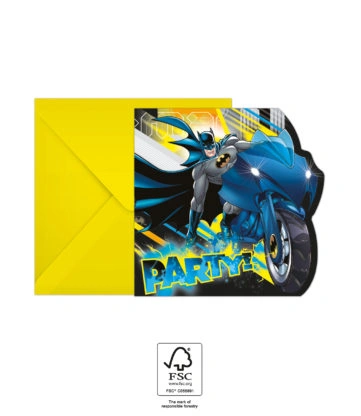 Pozvánky a obálky Batman 6ks
