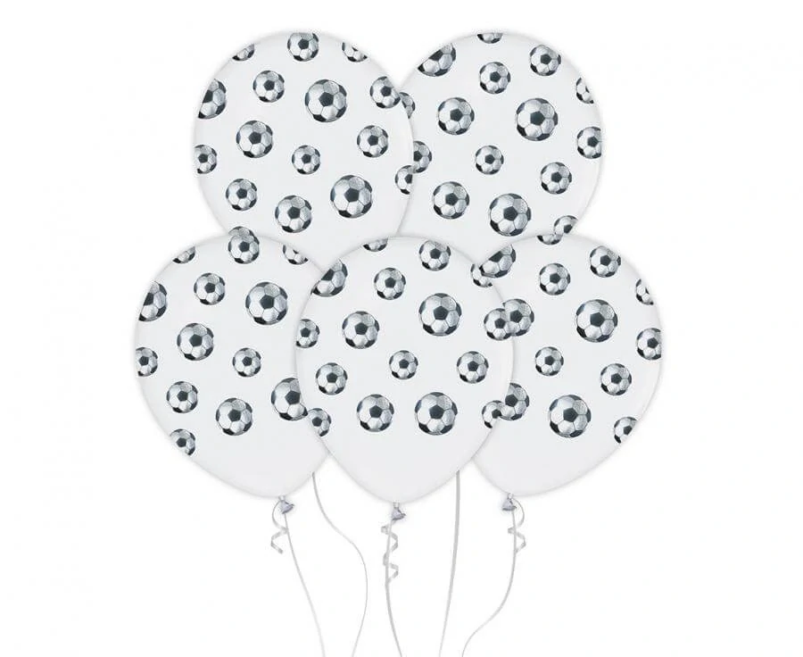 Latexové balonky fotbalové míče 6 ks