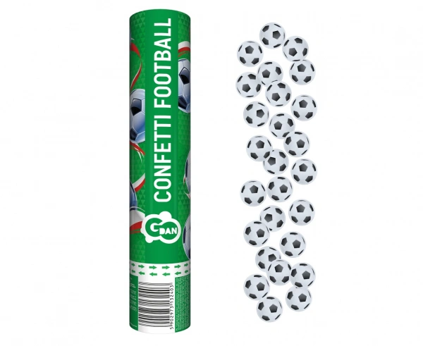 Vystřelovací konfety Fotbal 30 cm