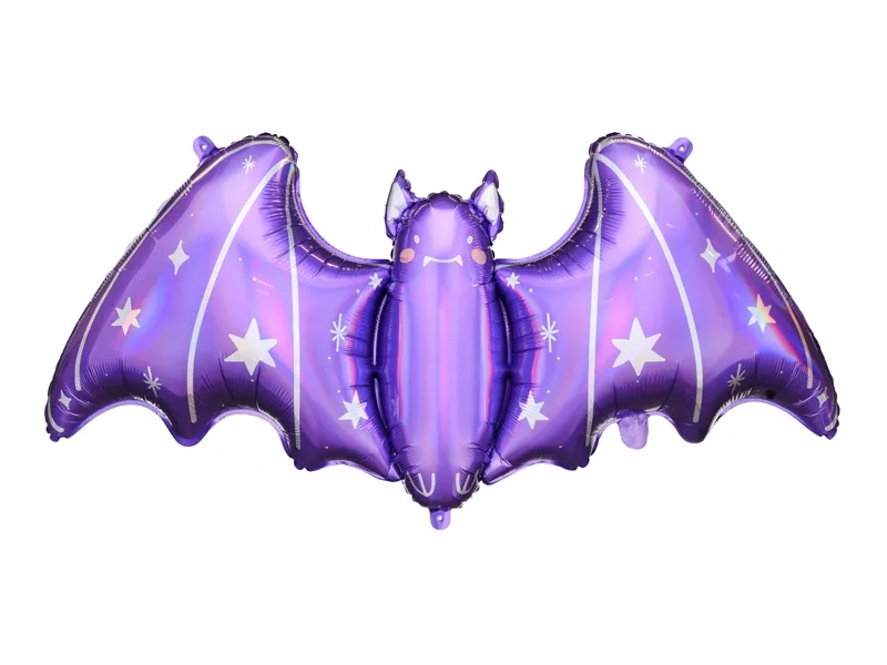 Foliový balonek Halloween - netopýr fialový 120 x 51 cm