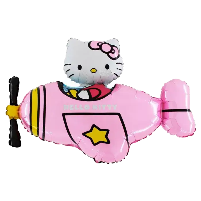 Fóliový balónek Hello Kitty - letadlo 61 cm