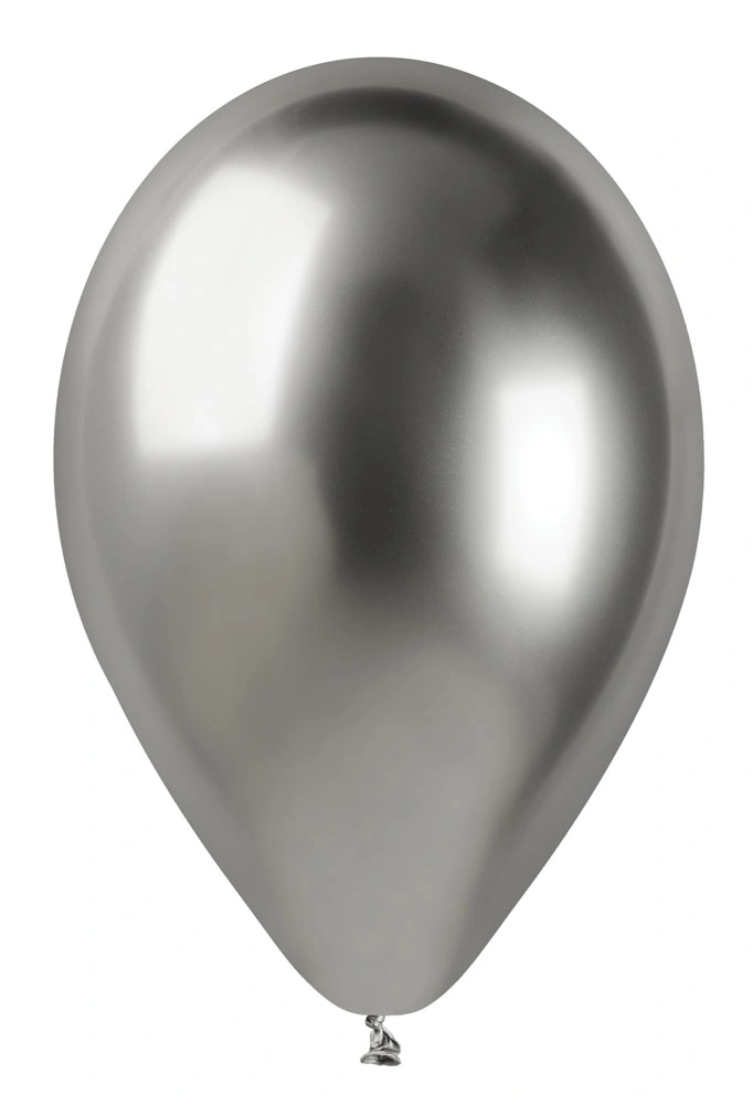 Latexový balónek 33cm/13" #089 SHINY stříbrný