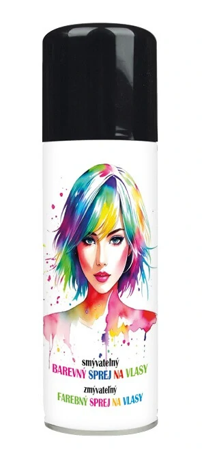 Barevný lak na vlasy smývatelný 125 ml