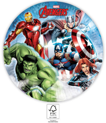 EKO Papírové talíře - Avengers Marvel 23cm/8ks