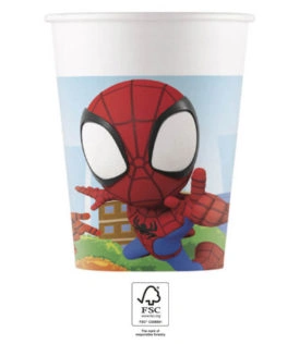 Papírové kelímky Spidey 200ml - 8ks