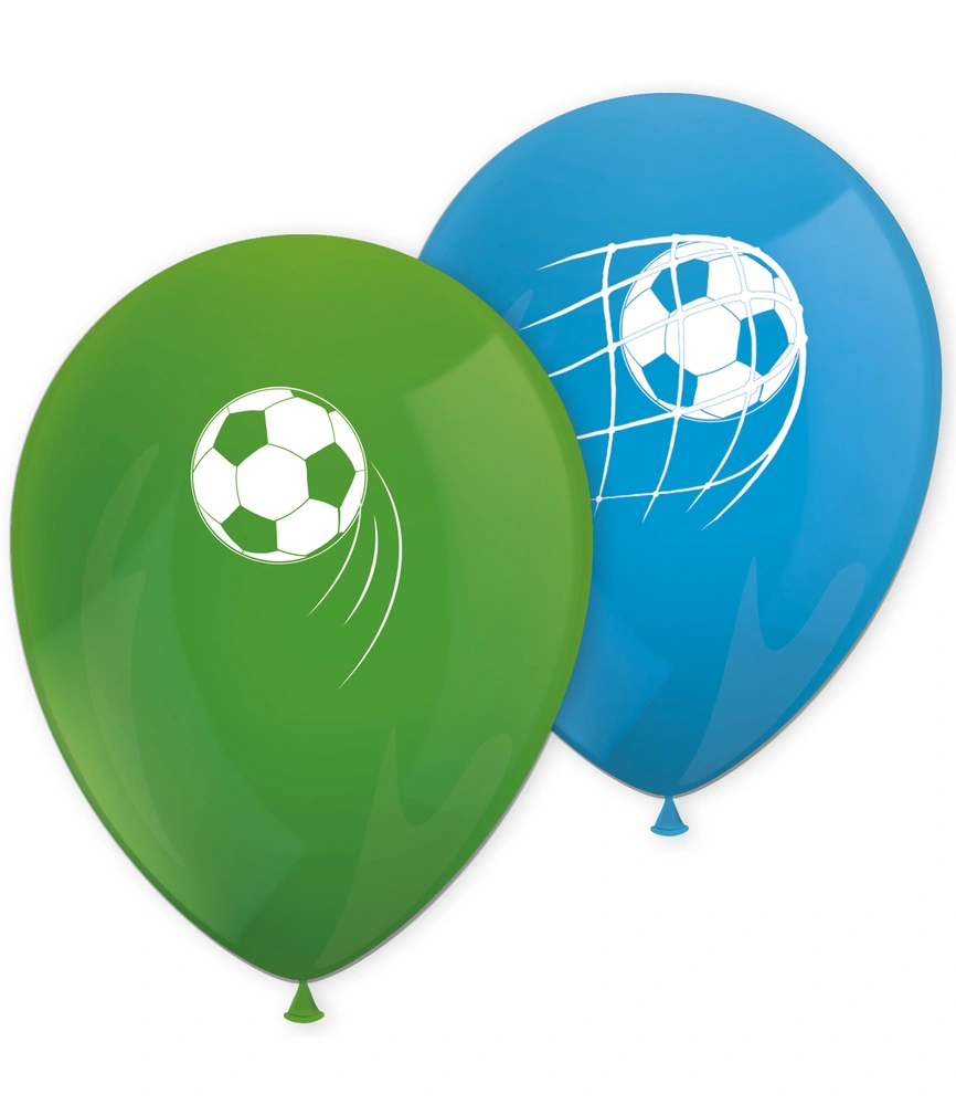 Latexové balónky Fotbal - 8ks 28cm