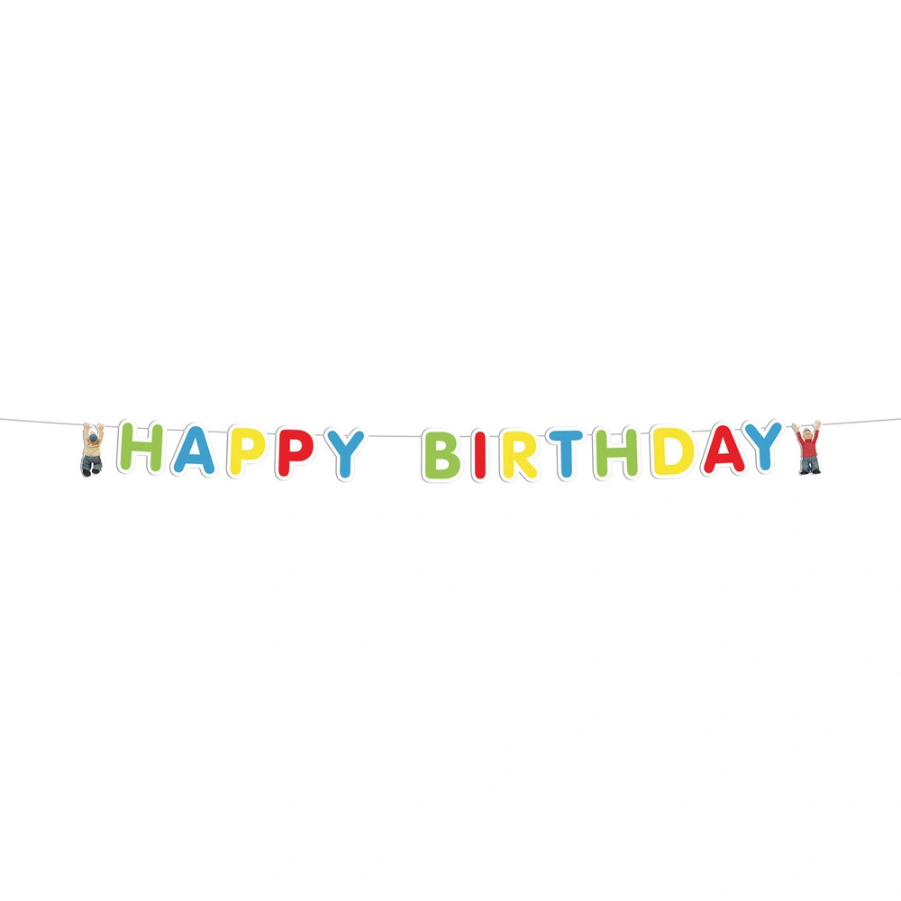 Narozeninový nápis Pat a Mat - Happy Birthday - 150 cm