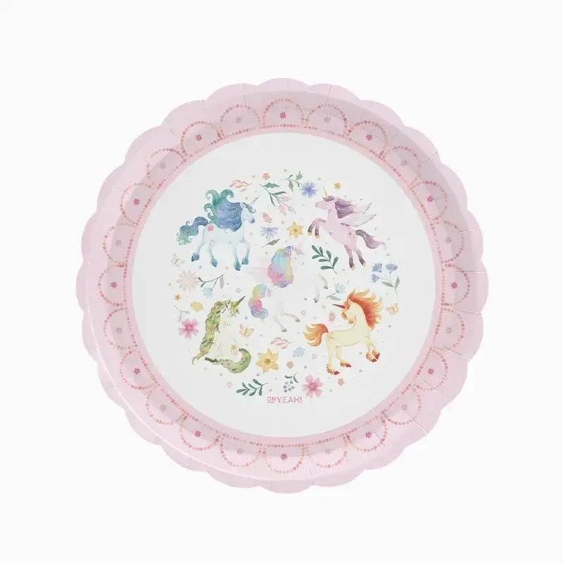 Papírové talíře Magický Jednorožec 23 cm - 6 ks