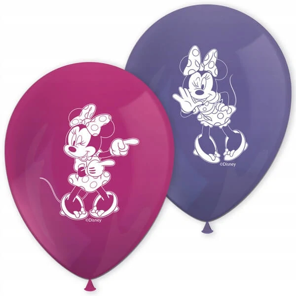 Latexové balónky Minnie Mouse 28 cm - 8 ks