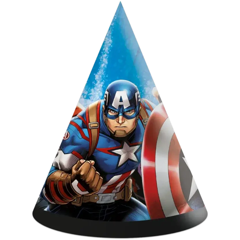 Papírové čepičky Avengers Evergreen 6ks
