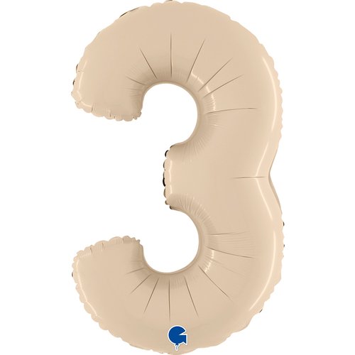 Číslice 3 krémová (66cm,26")