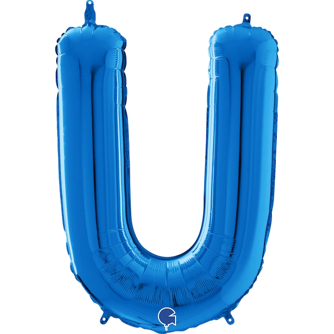 Písmeno modré U (66cm,26")