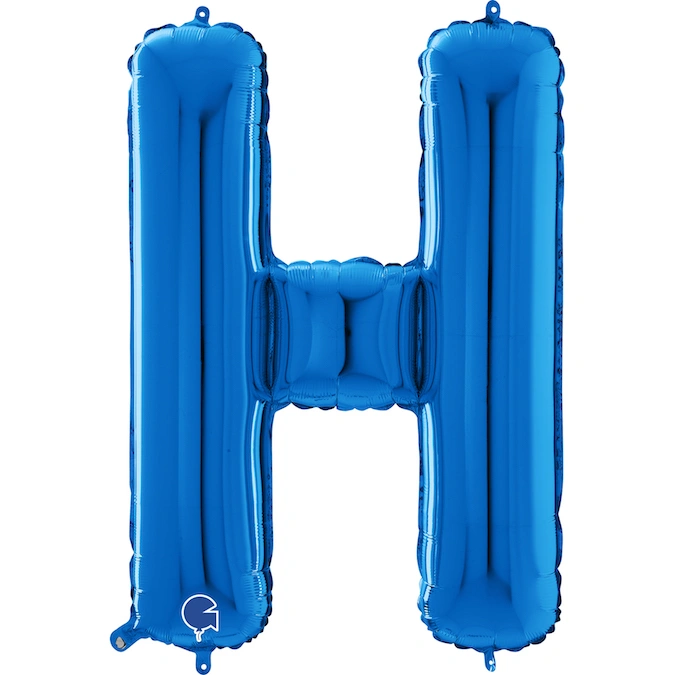 Písmeno modré H (66cm,26")